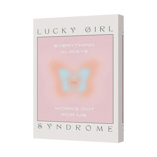 Benjamin Tate Design Lucky Girl Syndrome Canvas Wall Art Everything Always Works Out For Me