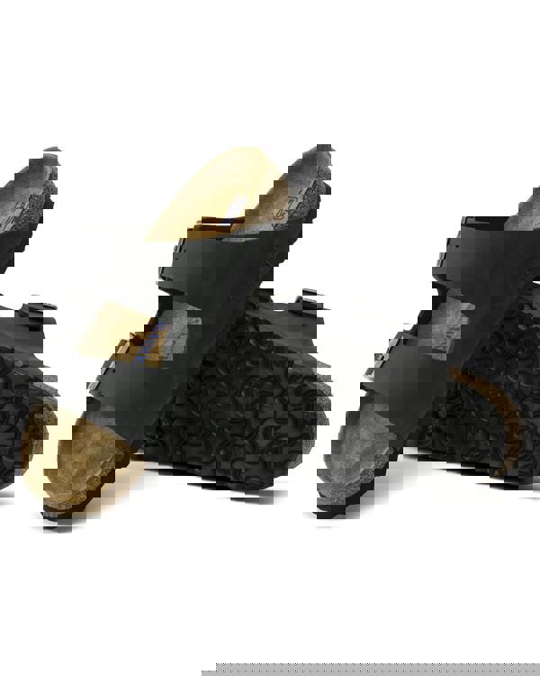 Birkenstock Arizona Soft Footbed Womens Oiled Leather Sandals - Black - CHO - Designer Womens Sandals