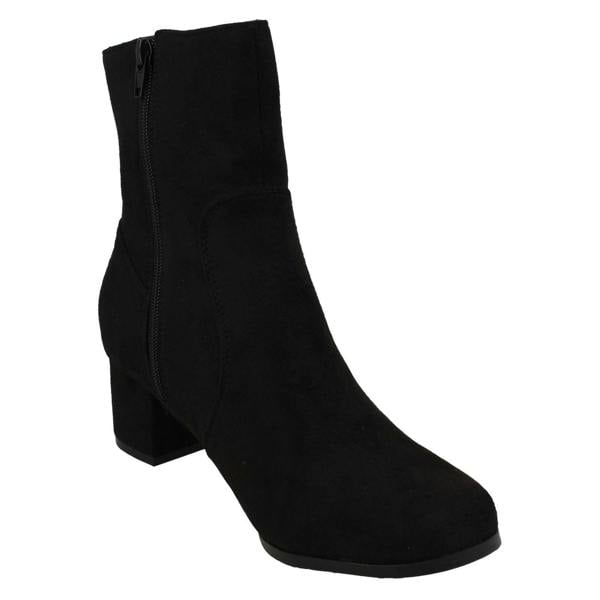 Spot On Ladies Spot On Wide Fit Ankle Boots F51086