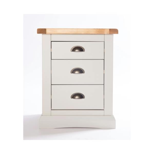 Loreo 3 Drawer Bedside Table