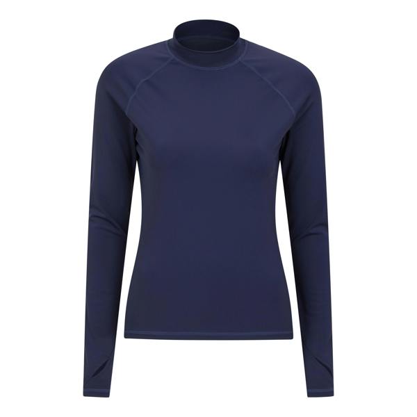 Mountain Warehouse Womens/Ladies Long-Sleeved Rash Guard - Navy - 
