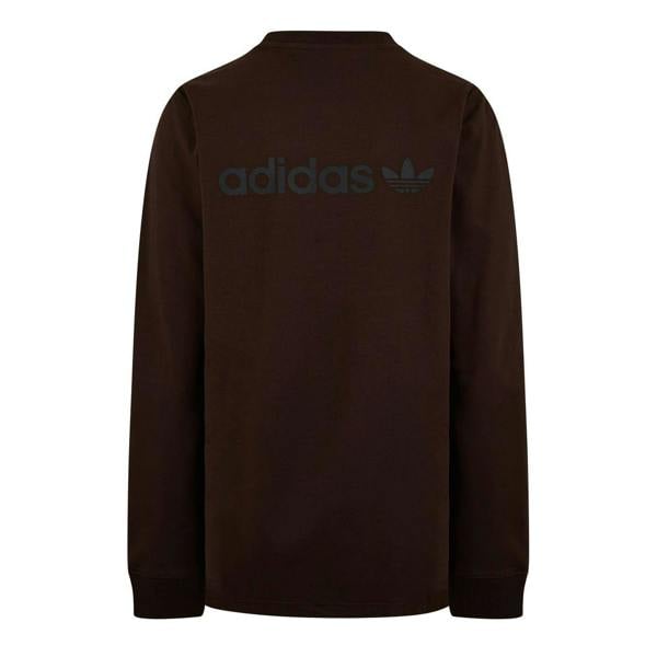 Adidas Mens Originals Long-Sleeved T-Shirt - Brown - 