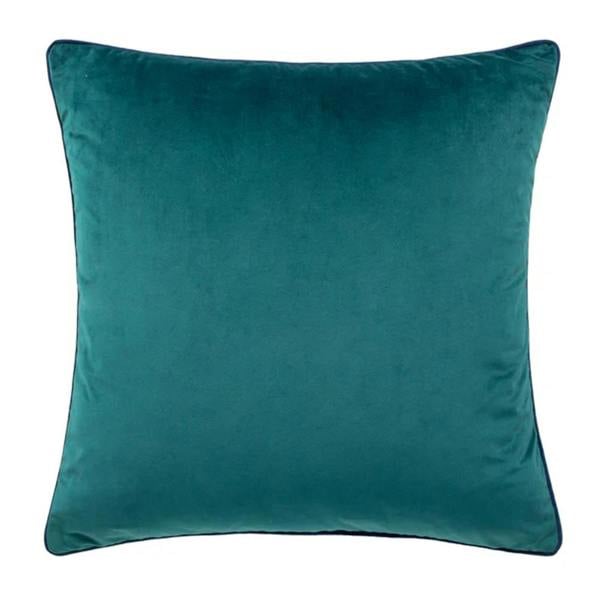 Furn Meridian Velvet Cushion Cover - Teal/Navy