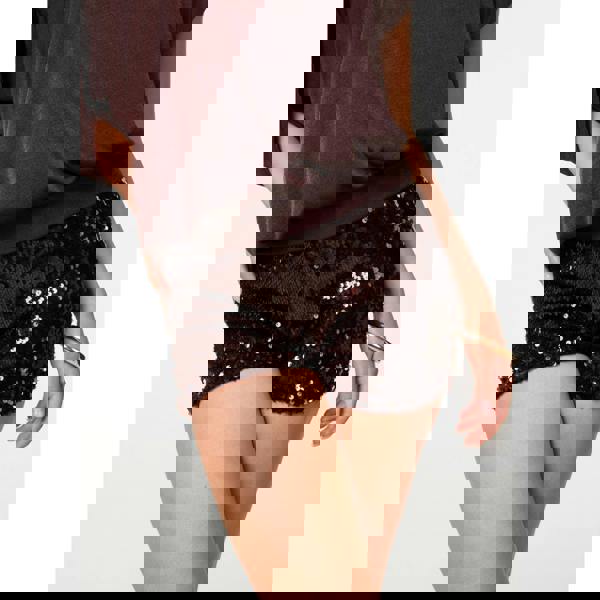 Pink Vanilla Sequin Hot Pants