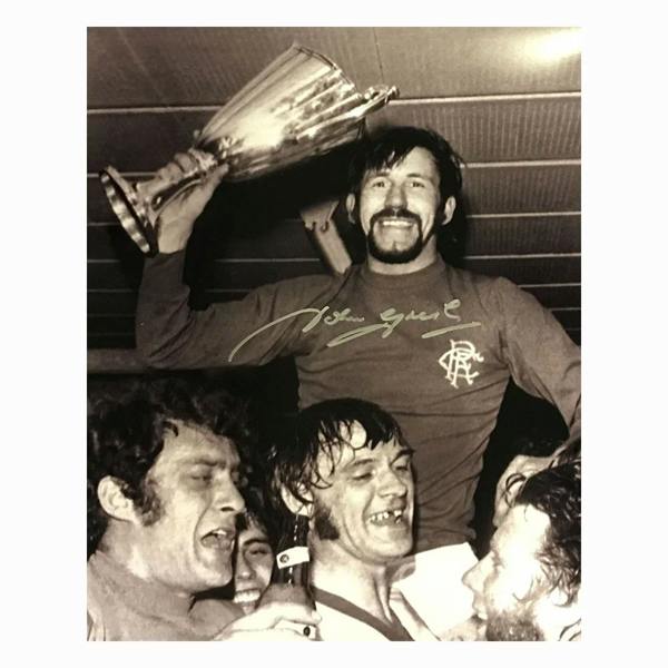 Unbranded John Greig signed photo. — Unframed