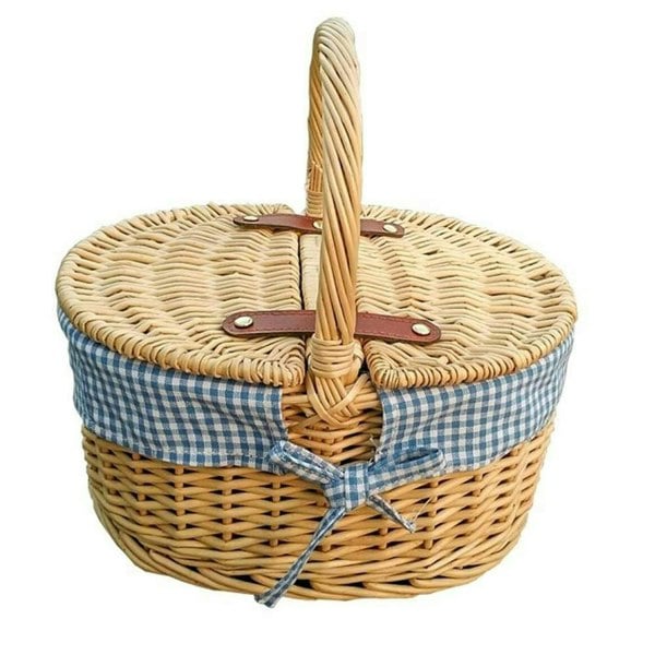 Wicker Picnic Baket with Lining