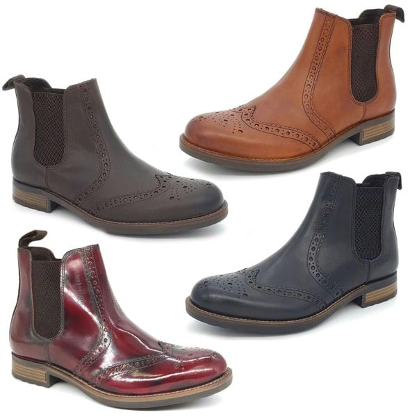 HX London Albert Brogue Chelsea Boots