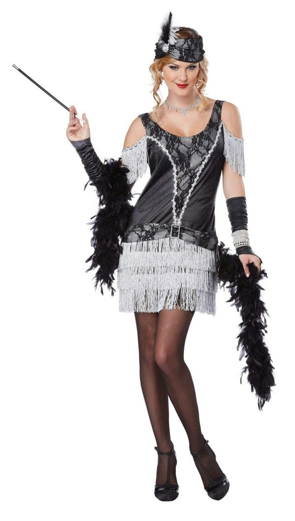 California Costume Razzle Dazzle Flapper Woman Costume Small 6-8