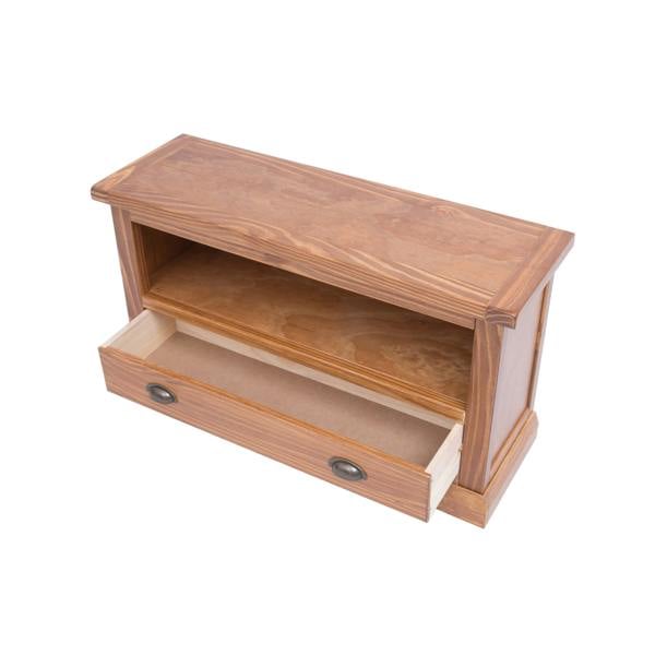 Cabinet Bits Tirolo Lacquered 1 Drawer TV Cabinet Brass Cup Handle
