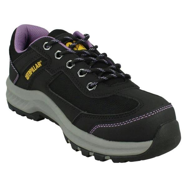 Caterpillar Ladies Caterpillar Black/Lilac Lace Up Safety Shoe - Elmore ST