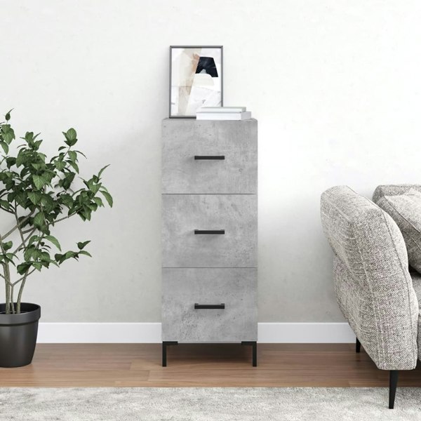 Berkfield Sideboard Concrete Grey 34.5x34x90 cm Engineered Wood