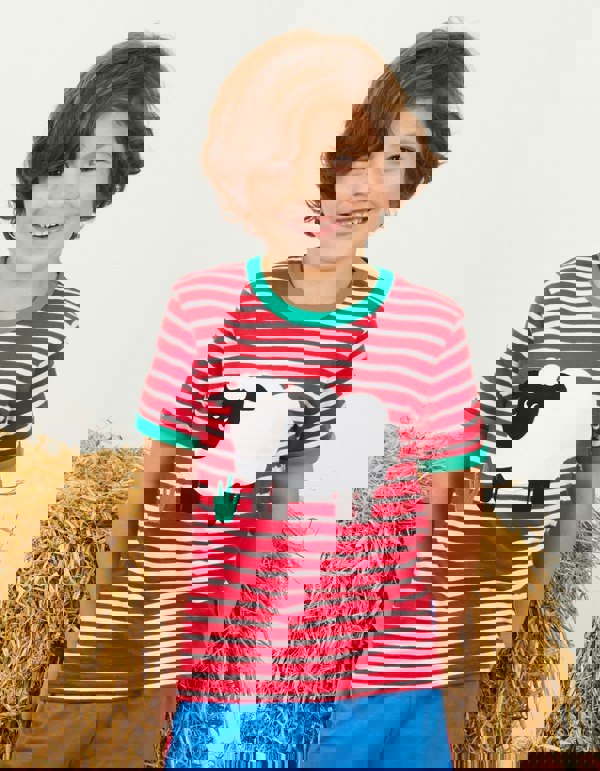 Organic Sheep Applique T-Shirt - Toby Tiger UK Retail