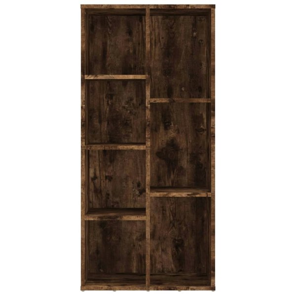 Berkfield Book Cabinet Smoked Oak 50x25x106 cm