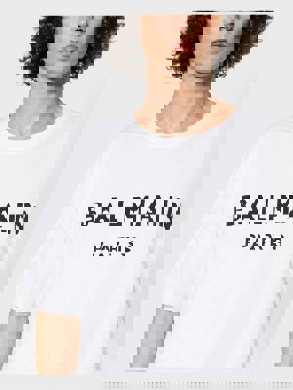 Balmain Logo Print Cotton T-shirt - Supplied FashionBalmain
