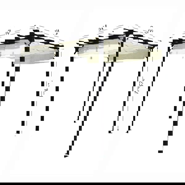 Outdoor Horizontal Pulling Square Pergolar - White Living and Home 