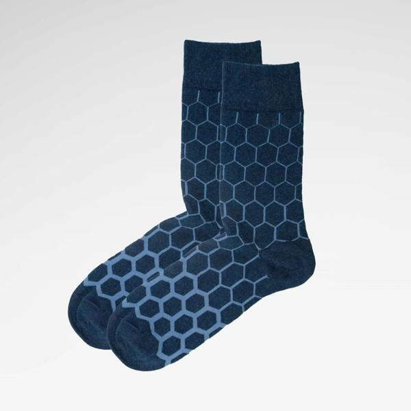 Jemsox Graduated Hexagon Mens Organic Cotton Socks