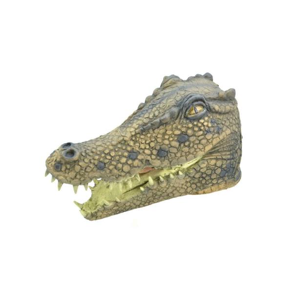 Bristol Novelty Crocodile Rubber Overhead Mask - Green - 