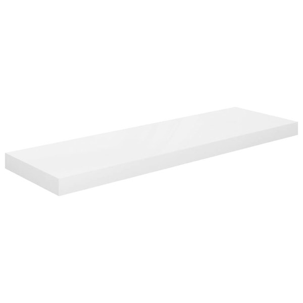 Berkfield Floating Wall Shelves 4 pcs High Gloss White 80x23.5x3.8 cm MDF