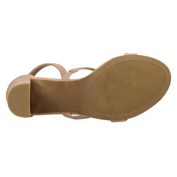 Spot On Ladies Spot On Double Strap High Heel Sandals