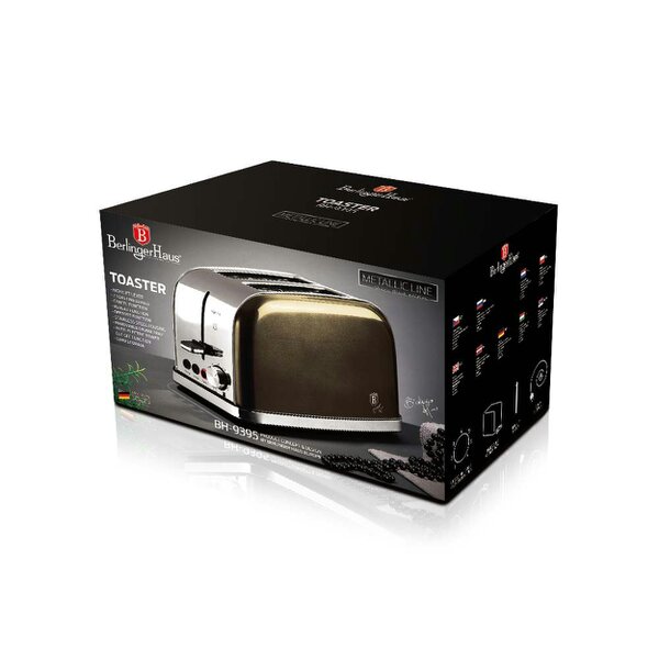 Berlinger Haus 2-Slice Toaster Berlinger Haus BH-9395 Shiny Black Collection
