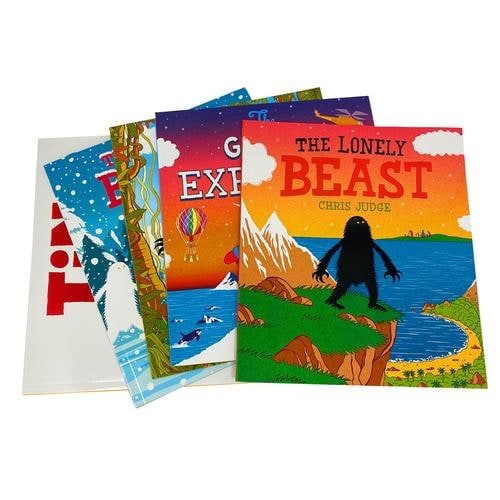 Chris Judge 5 Book Set The Brave Beast, The Great Explorer, The Lonely Beast, The Snow Beast, TiN