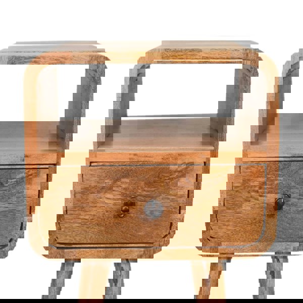 Artisan Furniture Mini Oakish Curve Open Bedside