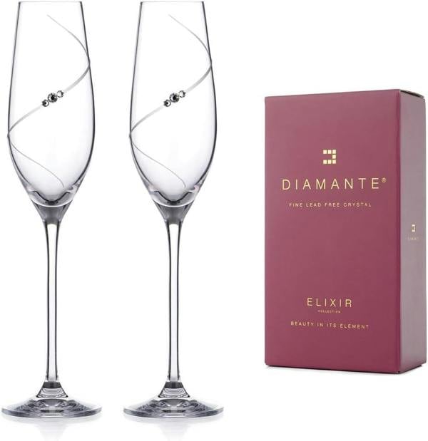 Silhouette Champagne Flutes - Set of 2