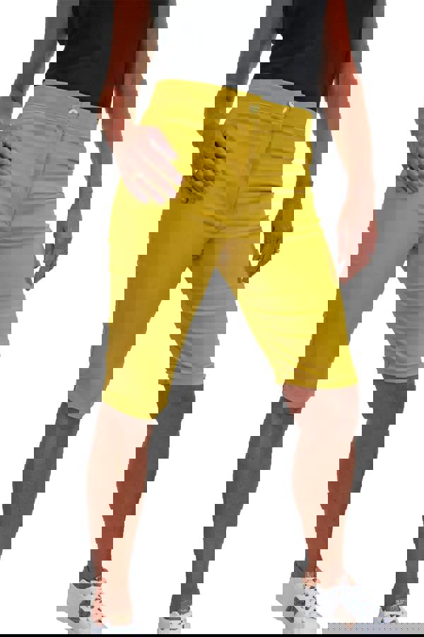 Paulo Due Women's Casual Stretch Knee Length Shorts