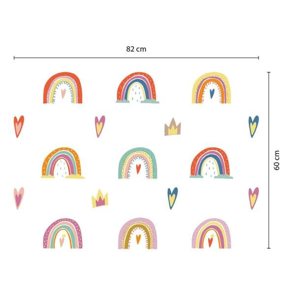 WALPLUS Colourful Hand drawn Rainbows | Modern Home Decor