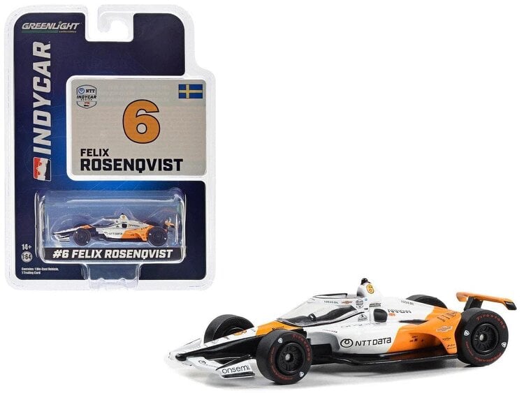 MCSlots Felix Rosenqvist #6 2023 Indy Arrow McLaren 60th Ann Triple Crown 1:64 Greenlight 11583
