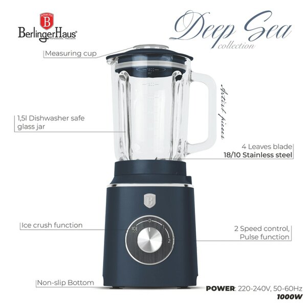 Berlinger Haus Table blender ,1000 W Berlinger Haus BH9766