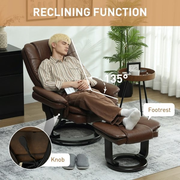 Recliner with Ottoman