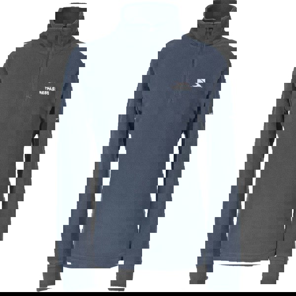 Trespass Childrens/Kids Masonville Zip Neck Microfleece Top - Navy Blue