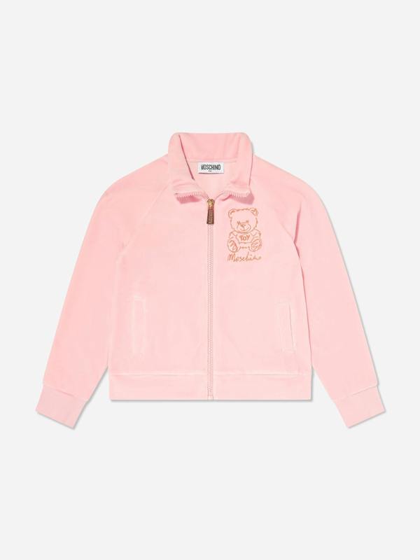 Moschino Kids Moschino Girls Teddy Bear Logo Tracksuit in Pink