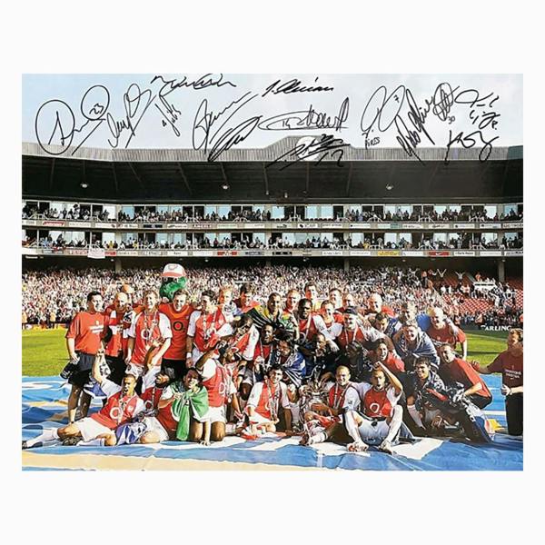 Unbranded Arsenal Invincibles photo signed by 14 — Unframed