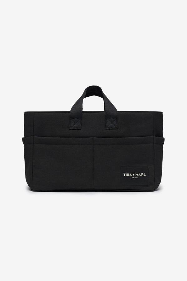 Tiba + Marl T+M Canvas Organiser Caddy / Pocket Tote Insert Black