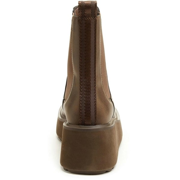 Rocket Dog Heyday Polyurethane Women's Dark Brown Flat Chelsea Boots