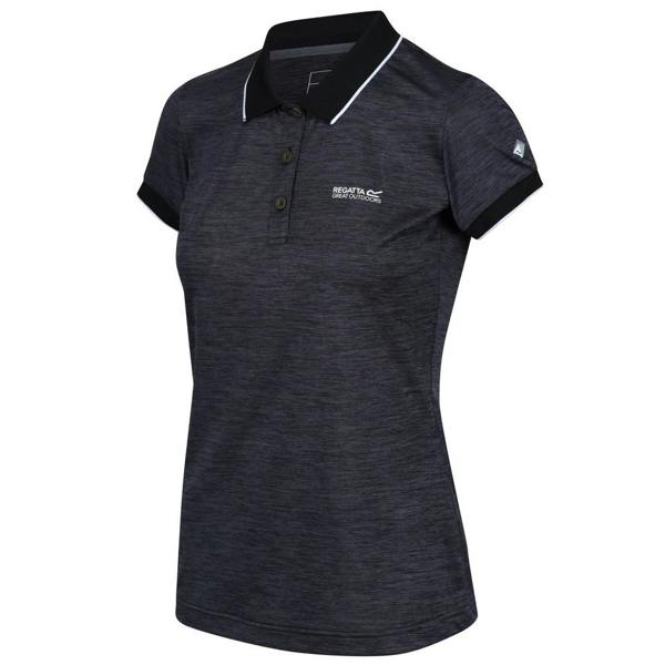 Regatta Womens/Ladies Remex II Polo Neck T-Shirt - Black - 