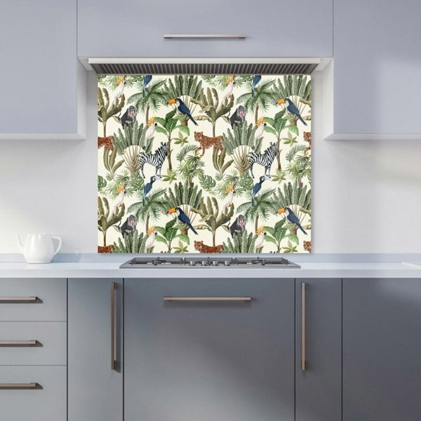 Warren Reed - Designer Exotic Trees And Animals Kitchen Splashback