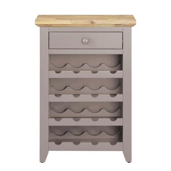 Statement Furniture Florence Wine Rack with Drawer Wooden 16 Wine Bottle Storage Assembled