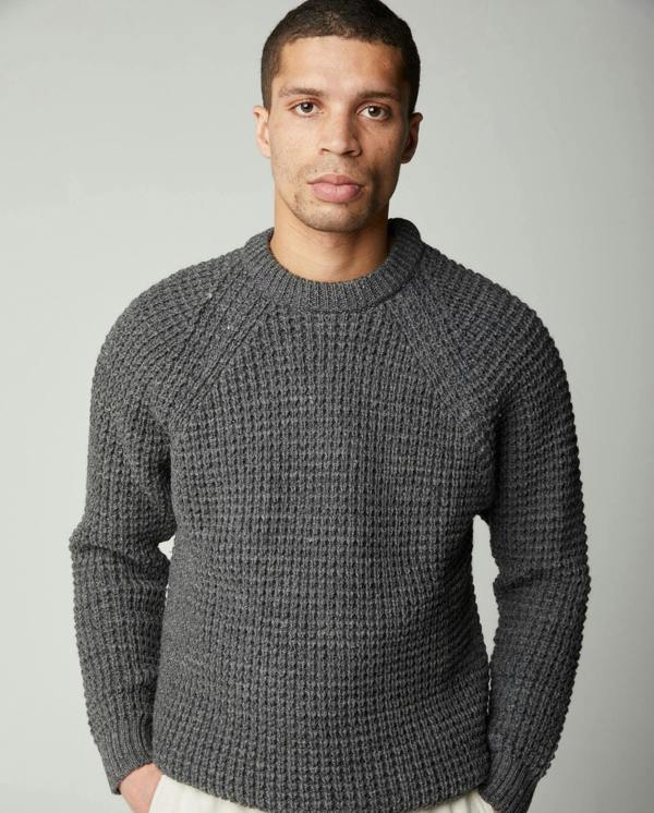 Peregrine  Waffle Crew Jumper