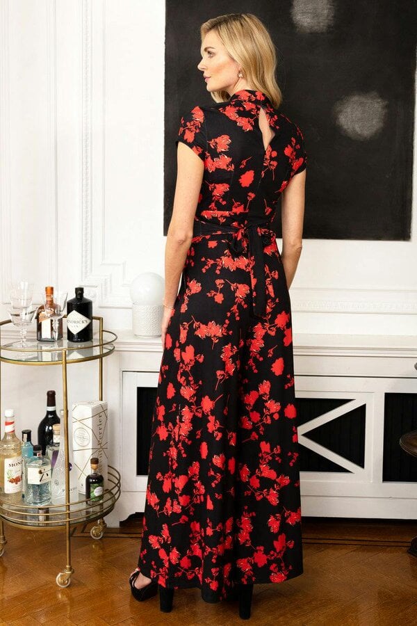 HotSquash Wide Leg Jumpsuit with Cap Sleeves