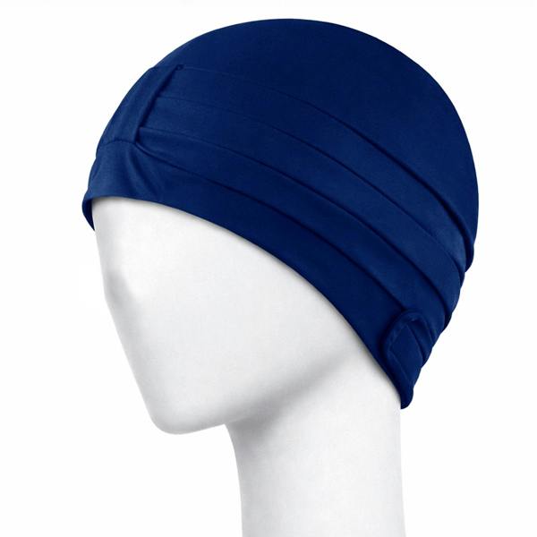 Aqua Speed Ladies Comfortable Fabric Swimming Cap | Turban Style Lightweight Swim Cap