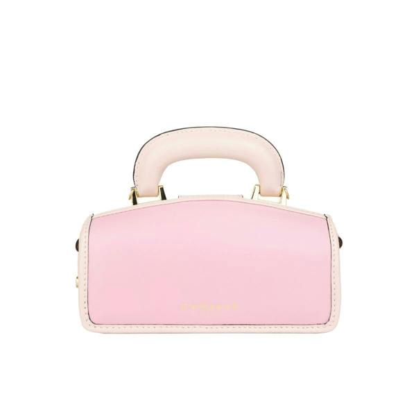 Embassy London Gazelle Mini - Pink & Pink - Women’s mini patent leather top handle & crossbody bag