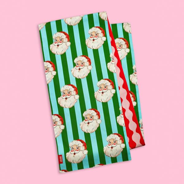 Eleanor Bowmer Santa Cotton Reversible Dining Table Runner Bright