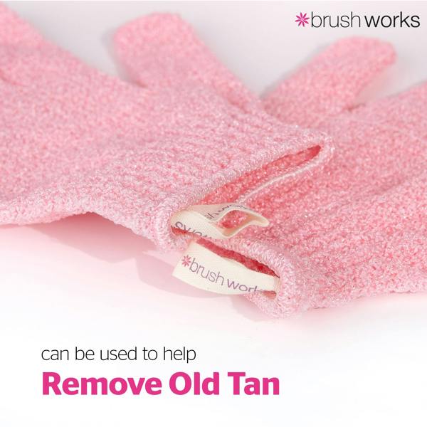 Brushworks Exfoliating Gloves - 3 Pack