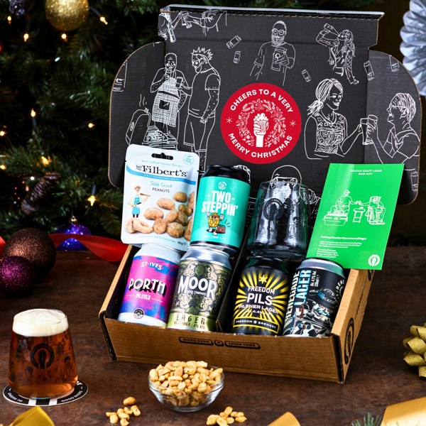 QWERTY Beer Box Craft Lager Christmas Beer Gift