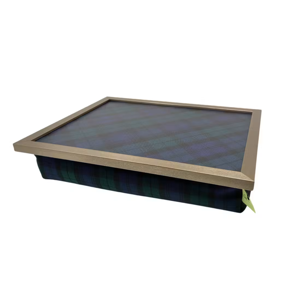 Made in the Mill Luxury Black Watch Lap Tray with Bean Bag