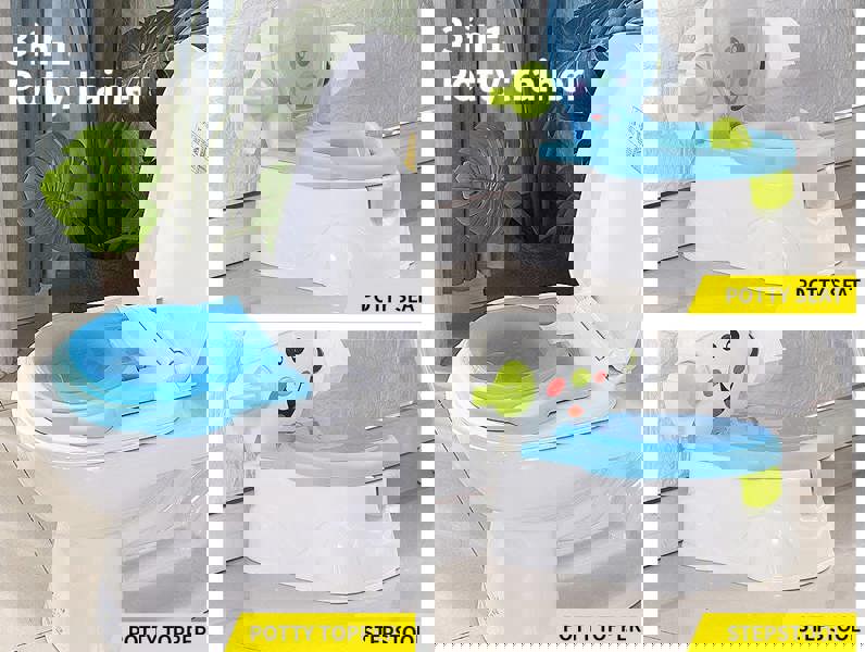 Dekko 3-in-1 Kids Potty Trainer Baby Toilet Traning Seat  Toddler Safety Chair