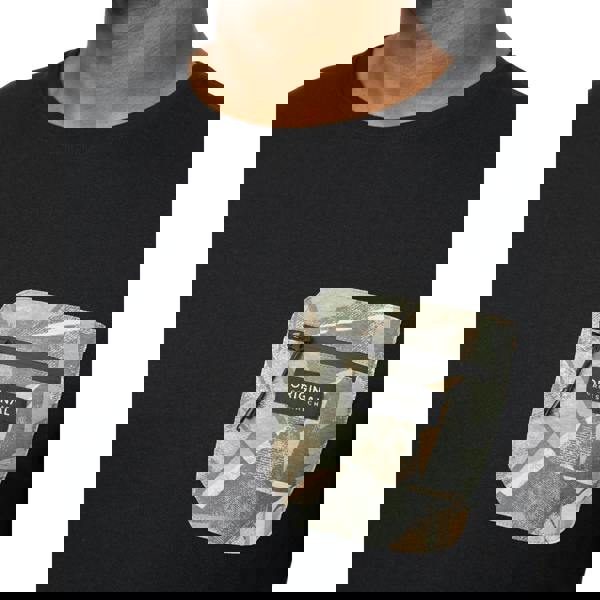 Crosshatch Mens Campbox T-Shirt - Black - 